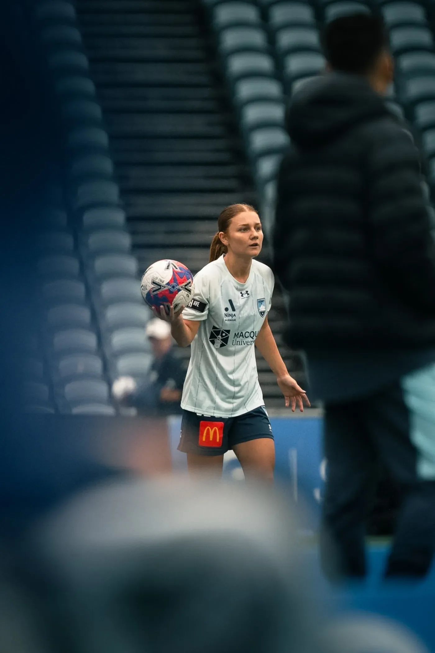 Portrait beneath the stadium lights