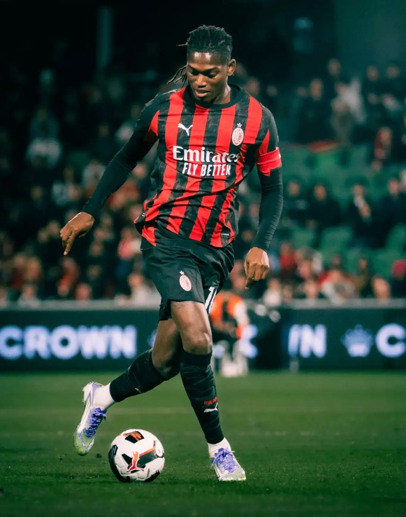 Red and black shirt on match day